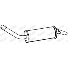 Глушник вихлопних газів кінцевий WALKER 14739