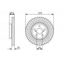 0 986 479 619 BOSCH Гальмівний диск