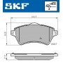 VKBP 80375 SKF Комплект гальмівних колодок дисковий гальм