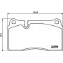 8DB 355 011-851 HELLA PAGID Комплект гальмівних колодок дисковий гальм