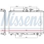 646927 NISSENS Радіатор охолодження двигуна