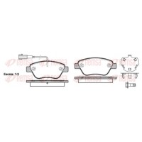 0858.32 REMSA Комплект гальмівних колодок дисковий гальм