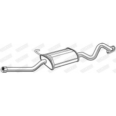 23220 WALKER Середній глушник вихлопних газів