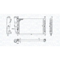 350213172400 MAGNETI MARELLI Радіатор охолодження двигуна