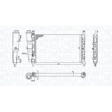 350213172400 MAGNETI MARELLI Радіатор охолодження двигуна