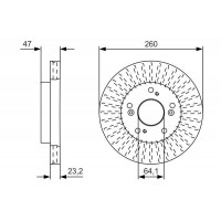 0 986 479 U92 BOSCH Гальмівний диск