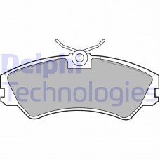 LP668 DELPHI Комплект гальмівних колодок дисковий гальм