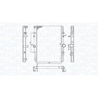 350213199400 MAGNETI MARELLI Радіатор охолодження двигуна