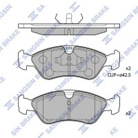 SP1078 Hi-Q Комплект гальмівних колодок дисковий гальм