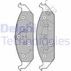 LP1161 DELPHI Комплект гальмівних колодок дисковий гальм