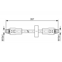 1 987 481 591 BOSCH Гальмівний шланг