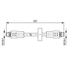 1 987 481 591 BOSCH Гальмівний шланг