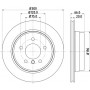 8DD 355 117-831 HELLA PAGID Гальмівний диск