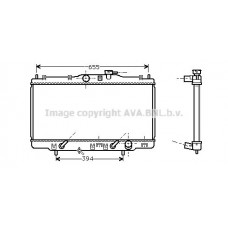 HDA2119 AVA QUALITY COOLING Радіатор охолодження двигуна