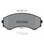 2348801 TEXTAR Комплект гальмівних колодок дисковий гальм