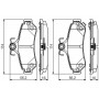 0 986 495 173 BOSCH Комплект гальмівних колодок дисковий гальм