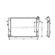 HY2126 AVA QUALITY COOLING Радіатор охолодження двигуна