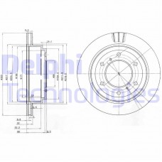 BG3813 DELPHI Гальмівний диск