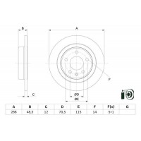 0 986 479 F83 BOSCH Гальмівний диск