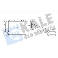 347350 KALE OTO RADYATÖR Теплообмінник обігрів салону