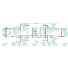 C0550B LPR Тросик, cтояночный тормоз