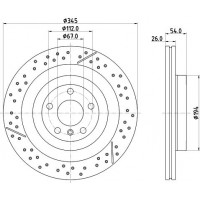 8DD 355 132-461 HELLA Гальмівний диск