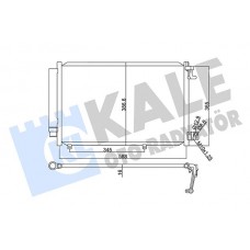 342860 KALE OTO RADYATÖR Конденсатор кондиціонера