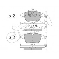 822-675-6 CIFAM Комплект гальмівних колодок дисковий гальм