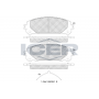 182417 ICER Комплект гальмівних колодок дисковий гальм
