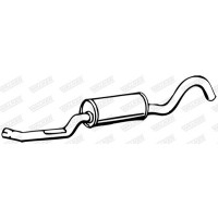 15196 WALKER Середній глушник вихлопних газів