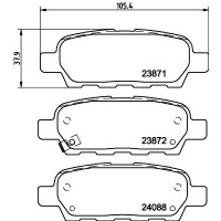 8DB 355 010-241 HELLA PAGID Комплект гальмівних колодок дисковий гальм
