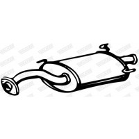 09498 WALKER Глушник вихлопних газів кінцевий