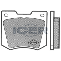 180141 ICER Комплект гальмівних колодок дисковий гальм