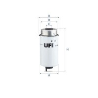 24.457.00 UFI Паливний фільтр