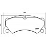 8DB 355 015-801 HELLA PAGID Комплект гальмівних колодок дисковий гальм