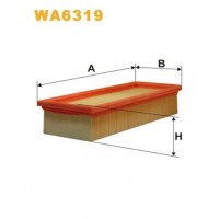 WA6319 WIX FILTERS Повітряний фільтр