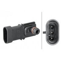 6PP 009 400-281 HELLA Датчик тиск наддуву