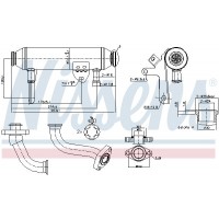 989283 NISSENS Радіатор рециркуляція ОГ