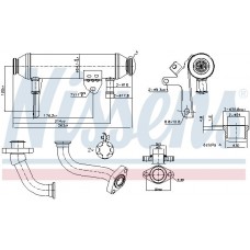 989283 NISSENS Радіатор рециркуляція ОГ