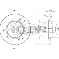78BD5056-2 ICER Гальмівний диск