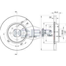 78BD5056-2 ICER Гальмівний диск