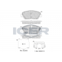 182375 ICER Комплект гальмівних колодок дисковий гальм