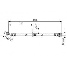 1 987 481 380 BOSCH Гальмівний шланг