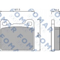 FO 458781 FOMAR Friction Комплект гальмівних колодок дисковий гальм