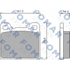 FO 458781 FOMAR Friction Комплект гальмівних колодок дисковий гальм FO 458781 FOMAR Friction Комплект гальмівних колодок дисковий гальм