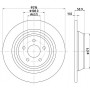 8DD 355 126-581 HELLA PAGID Гальмівний диск