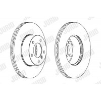 562342JC JURID Гальмівний диск