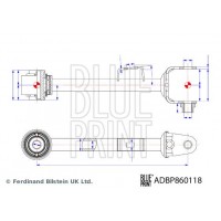 ADBP860118 BLUE PRINT Ричаг незалежної підвіски колеса, подвеска колеса