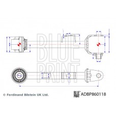 ADBP860118 BLUE PRINT Ричаг незалежної підвіски колеса, подвеска колеса