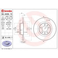 08.A456.11 BREMBO Гальмівний диск